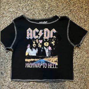AC/DC Highway to Hell Cropped Top